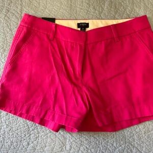 J. Crew Bright Hot Pink Chino Bermuda Shorts